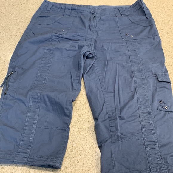 Style & Co. Pants - 2pairs-CAPRI Style & Co Brown and Blue Capri pants. Size 16 P & 16